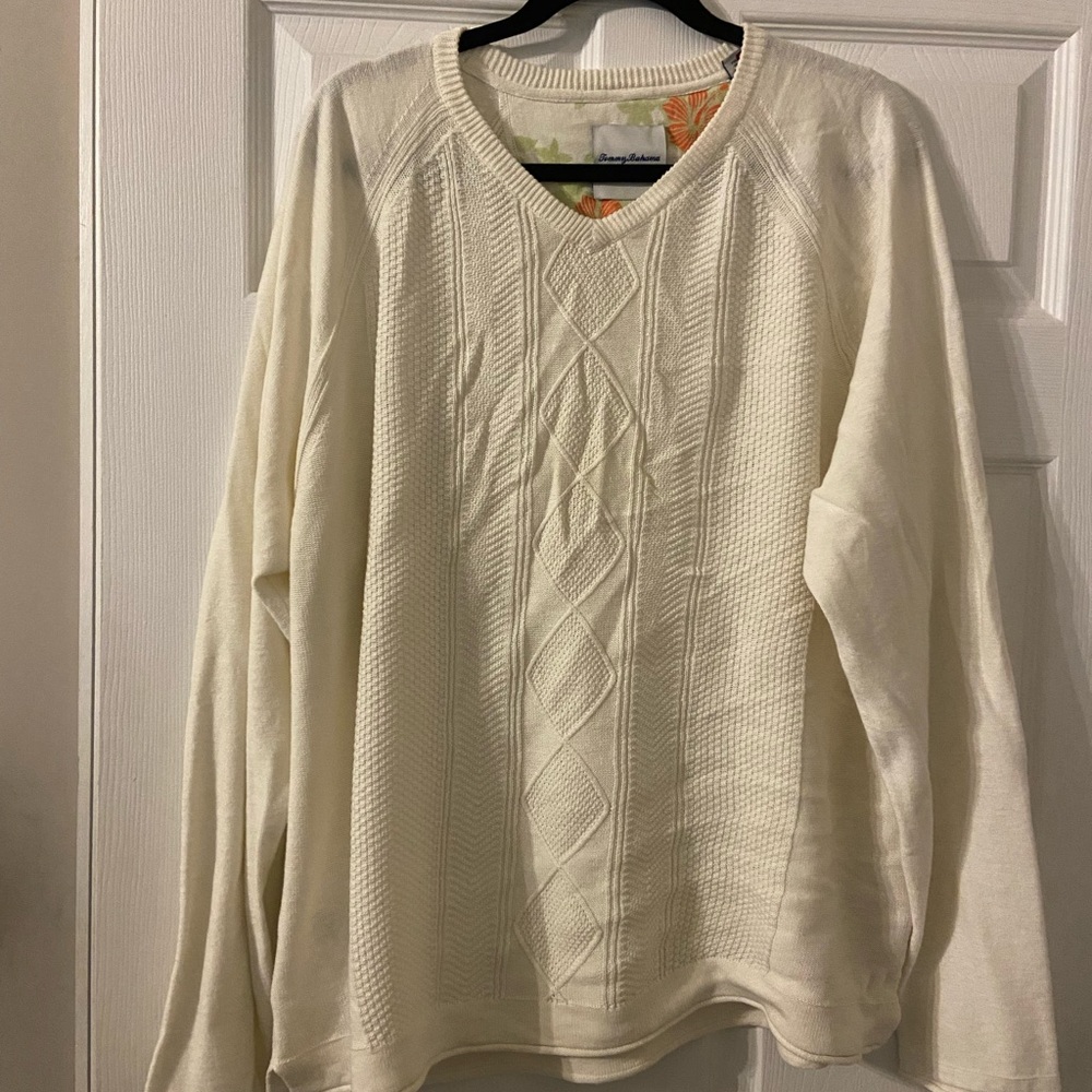 Tommy Bahama cream sweater